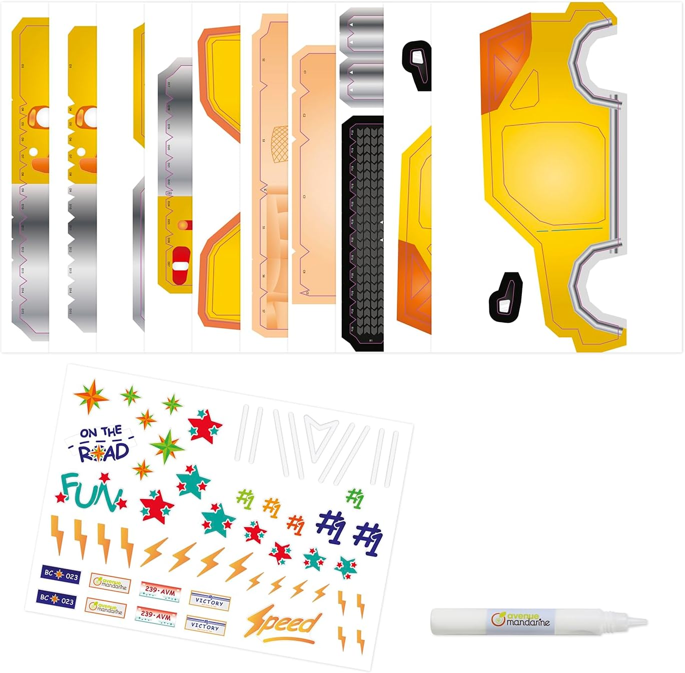 3D auto - detail sady